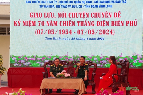 Vĩnh Long: Giao lưu, nói chuyện nhân kỷ niệm 70 năm Chiến thắng Điện Biên Phủ